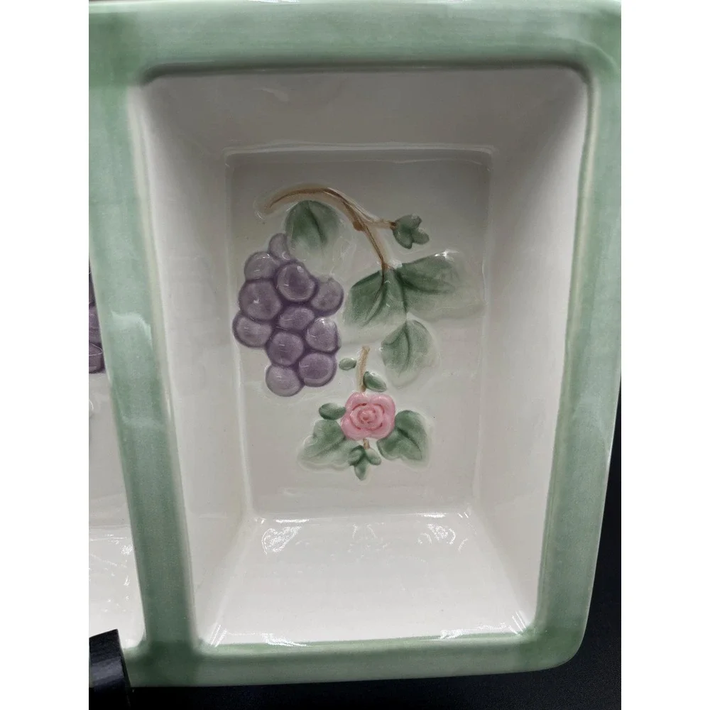 Vintage Pfaltzgraff Grapevine Divided Relish Tray